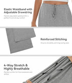 WiWi Pajama Pants for Women Viscose from Bamboo Super Soft Wide Leg Cooling Sweatpants Drawstring Bottoms Sleep Pj Pant S-XXL - Image 4