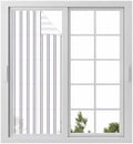 Window Privacy Film Frosted, Purple Stripes Static Cling Door Window Covering, Farmhouse Lines Modern Geometric Minimalist UV Blocking Windows Film for Office, Hotel, Bedroom, 29.5 x 78.7 Inches by Unknown