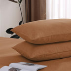 100% French Linen Pillowcase Set of 2, Breathable Envelope Closure Soft Linen Pillow Cover,Soft Luxury Hotel & Home Use, Gift by TSEAPENI