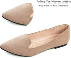 SAILING LU Women's Pointy Toe Ballets Flats PU Leather - Image 3