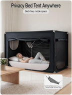 ANC POP Portable Bed Tent, Blackout Privacy Canopy with 3 Doors & Breathable Mesh, Large Space for Adults, Indoor Sleeping Shelter for Dorms/Shared Rooms - Image 3