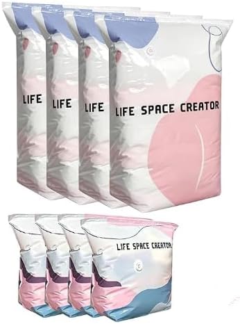 Space Creator 4 Set No-Pump 3D Vacuum Storage Bags by Unknown