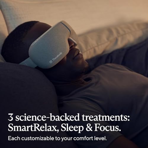 TheraGun Therabody SmartGoggles (1st Generation) Heated Eye Mask, Blackout Sleep Mask & Temple Massage for Personalized Relaxation, Headache Relief - Image 3