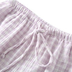 STMAHER 2 Pack Women's Cotton Pajama Bottoms Lightweight Sleep & Lounge Pants Plaid Sleepwear Long Pj Pants - Image 2