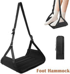 Foot Hammock for Plane Travel 2pcs Portable Aircraft Foot Hammock - Lightweight, Support Plate, Long Travel - Image 2