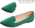 SAILING LU Women's Pointy Toe Ballets Flats PU Leather - Image 3