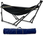 Tranquillo Uniki Hammock with Stand for Outside Portable Hammock, Black by Tranquillo