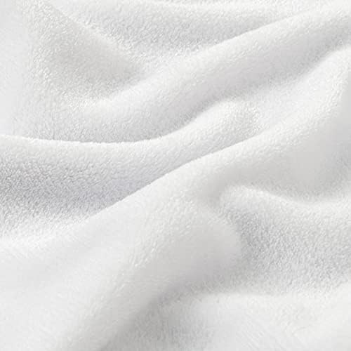 BEDELITE Fleece Blanket Soft Plush King Size Bed Blanket White 108"x90" - Image 4