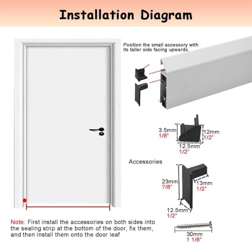 18 20 24 28 30 36 38 42 Inch Automatic Door Bottom Seal - Image 6