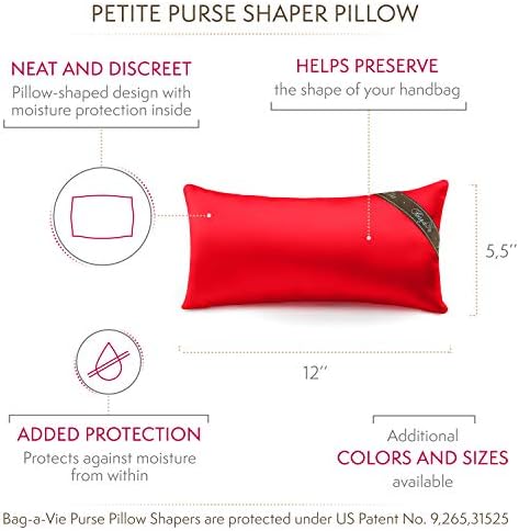 Bag-a-Vie Handbag Purse Shaper Pillow – Luxury Purse Shapers – Petite 12”x5.5” - Image 4