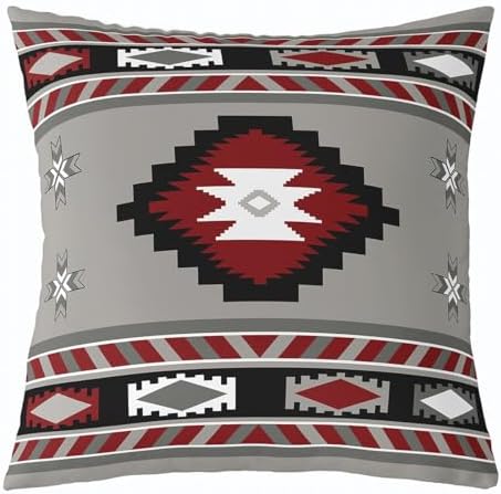 Feelyou Southwestern Geometric Throw Pillow Covers Soft 18" x 18" - Image 5