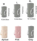 2pcs Large Capacity Cylinder Quilt Storage Bag Foldable Dustproof Luggage Packing Moisture-Proof with Zipper(Apricot,X-Large) - Image 2