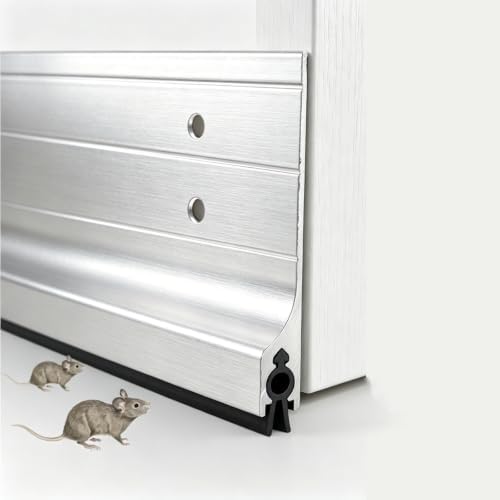 2-Pack 39" Aluminum Door Sweep for Bottom of Door, Metal Draft Stopper by Unknown