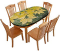 Dining Room Table Pad, Plaid Pattern Printed on Table Cloth with Elastic Fitted Edges, for Parties & Celebrations Holiday Dinners, Fits for 48" x 68" Oval Tables by tablecovertablecloth