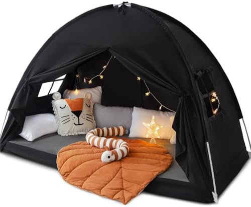 Twin Size Bed Canopy Toddler, Kids Bed Tents Indoor Dream Tent on Bunk Bed by Sherilyn