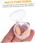 80pcs Clear Ear Plugs Case Mini Organizer Box Storage for Beads Pill and Items Tight Seal Easy to Clean Versatile Holder for Home Travel - Image 2