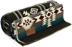 QISU Wool Blanket Throw | Large, Beautiful, Warm, Handmade in Ecuador by Local Artisans |94″ x 78″|Ultra-Soft, Hypoallergenic & Breathable | Non-Itchy or Scratchy Fabric (Jacamars Green) by QISU