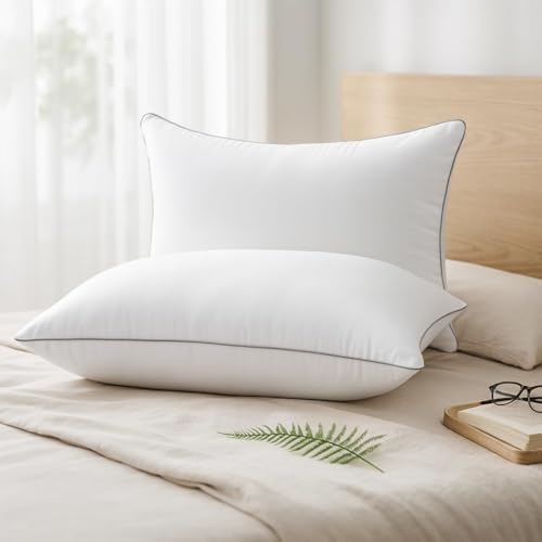 HUXMEYSON Pillows King Size Set of 4, Down Alternative Fill - Image 2