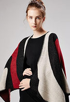 Immerguter Womens Shawl Wraps Sweater Poncho Cape for Winter - Image 2