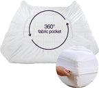 EASELAND Twin XL Mattress Pad Cotton Pillow Top Mattress Topper White - Image 5