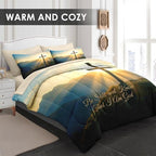 WeCozy Full Comforter Set with Sheets, 7 Pieces Cross Bible Bedding - Image 4