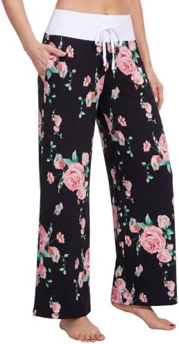 WiWi Bamboo Viscose Pajama Pants for Women Plus Size Cooling Bottoms S-4X by WiWi