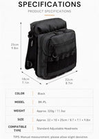 camping moon Car Headrest Pillow with Storage Car Seat Headrest Organizer - Image 6