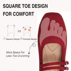Womens Woven Ballet Flats, Foldable Mary Jane Shoes for Casual Wear - Image 4