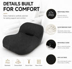 Car Seat Cushion with Integrated Lumbar Support, Memory Foam Pain Relief - Image 5