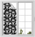 Window Privacy Film Frosted, Horror Skulls Static Cling Door Window Covering, Southwestern Horns Boho Tribal Hats Boots UV Blocking Windows Film for Office, Hotel, Bedroom, 29.5 x 78.7 Inches by Unknown