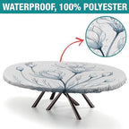 Oval Tablecloths, Plaid Pattern Printed on Washable Tablecloth, for Outdoor Travel Picnics BBQs Beach Parties, Fits for 54" x 76" Oval Tables - Image 2