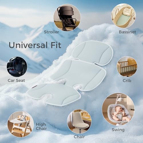 Momcozy Universal Stroller Cooling Pad, Detachable 2-Piece Cushion - Image 4