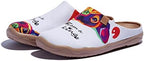 UIN Slipper Woman Travel Art Painted Shoes Wide Toe Casual Home Slip On Mules Malaga - Image 5