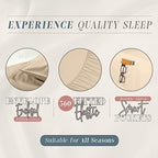 Elegant Comfort 4-Piece Solid Smart Sheet Set-Deep Pocket Fitted Sheet with Side Storage Pockets-Silky Soft 1500 Thread Count Egyptian Quality Microfiber, Wrinkle and Fade Resistant, King, Cream - Image 6