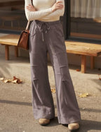 TARSE Womens Wide Leg Lounge Pant Baggy Flare Elastic Waist Sweatpants - Image 4