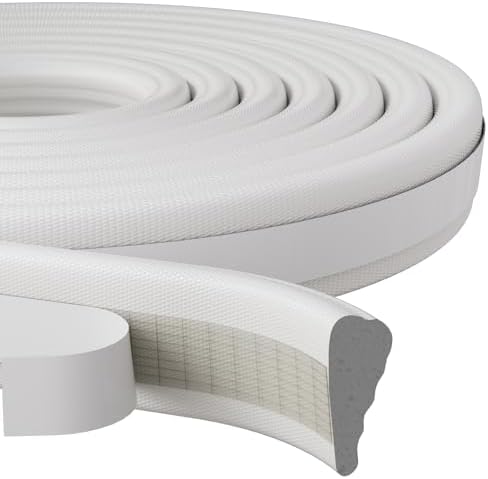 3 Pcs x196”Wedge Weather Stripping Door Seal Strip for Door Frame,White by KAYLEINSTER