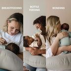 snuggle me Organic Baby Nursing Pillow for Breastfeeding - Birch - Image 5
