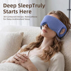 CLOZIA Weighted Sleep Mask, Eye Mask with Sleep Ear Muffs, Deep 3D Cups - Image 3