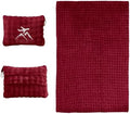 Travel Blanket and Pillow-2-in-1, Ultra-Soft&Compact,Airplane Blanket with Hand Luggage Belt and Backpack Clip,Travelers Accessories Gifts, 61x43 Inches（Burgundy） by Unknown