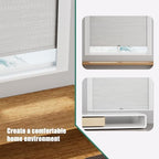Light Blocking Strips for Window Shades and Blinds, 100% Blackout PVC Side Tracks Light Blocker for Blinds, Window Light Blocker for Bedroom(White, 58", 2PCS) - Image 4