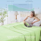 Cooling Blanket Queen Size, 90"x90" Cooling Blankets for Hot Sleepers, Cold Blanket Thin Lightweight Breathable Soft for Couch Bed, Lightweight Blanket Keep Cool for Night Sweats - Image 3