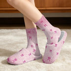 Jeiento Womens Fuzzy Slipper and Socks Winter Warm Gifts for Mom,Wam Cozy Indoor Socks Comfort Home Shoes - Image 3