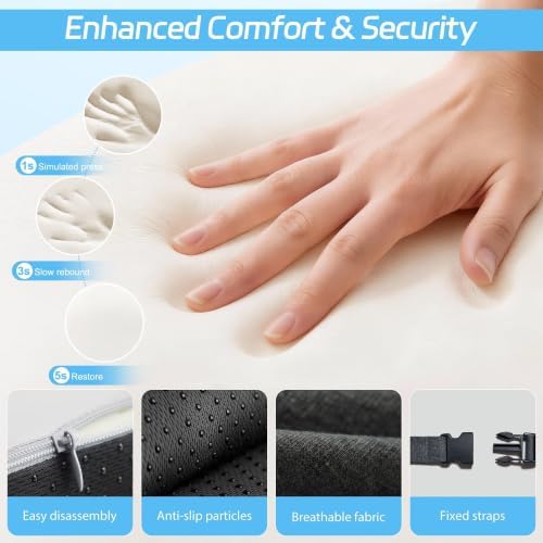 Seat Cushion, Memory Foam Truck Driver & Office Chair Cushion - Image 6
