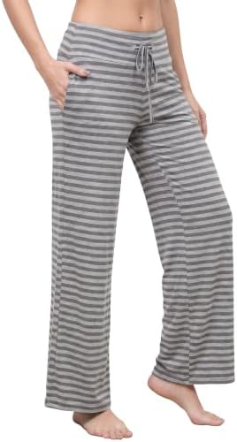 WiWi Bamboo Viscose Pajama Pants for Women Plus Size Cooling Bottoms S-4X by WiWi