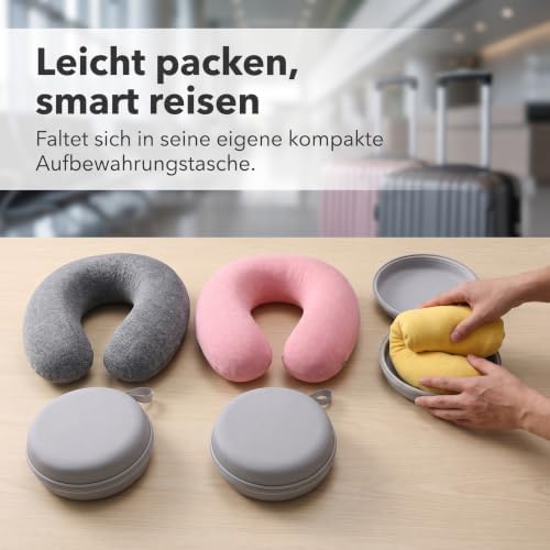Adjustable Travel Neck Pillow with 360 Degree Support, Memory Foam Cushion for Head and Chin Support - Image 3