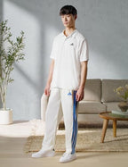 adidas Mens Dayready Open Hem Tracksuit Bottoms Casual - Black - Image 3
