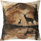 Feelyou Vintage Bear Throw Pillow Covers Decorative 20" x 20" Inches - Image 5