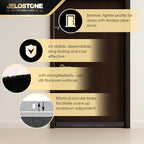 2 Pack – 36'' Premium Aluminum Door Sweep with Nylon Brush, Seals Gaps Up to 5/8", Dark Bronze Anodized Aluminum Door Sweep, UL Fire-Certified, and Built for Long-Term Performance, JS-NB161 - Image 4