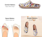 UIN Slipper Woman Travel Art Painted Shoes Wide Toe Casual Home Slip On Mules Malaga - Image 5