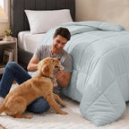 Utopia Bedding Twin Comforter, Duvet Insert, Light Grey, 64 x 88 Inches - Image 6